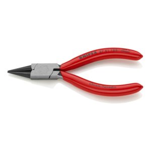KNIPEX 37 41 125 Greifzange für Feinmechanik schwarz atramentiert 125 mm