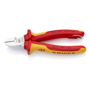 KNIPEX 70 06 160 T Seitenschneider mit Befestigungsöse verchromt VDE 160 mm