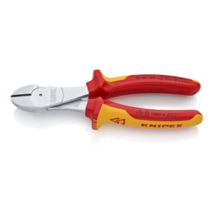 Knipex-Werk Kraft-Seitenschneider isoliert, 180mm 74 06 180 Knipex-Werk Kraft-Seitenschneider isoliert, 180mm 74 06 180