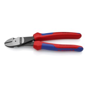 KNIPEX 74 22 200 Kraft-Seitenschneider schwarz atramentiert 200 mm