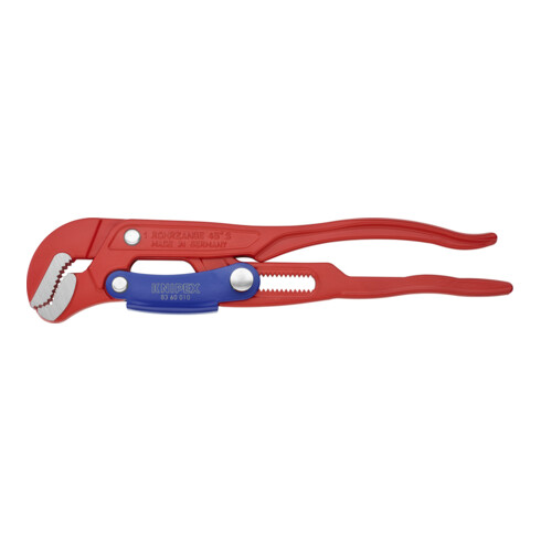 KNIPEX 83 60 010 Rohrzange S-Maul mit Schnelleinstellung rot pulverbeschichtet 330 mm