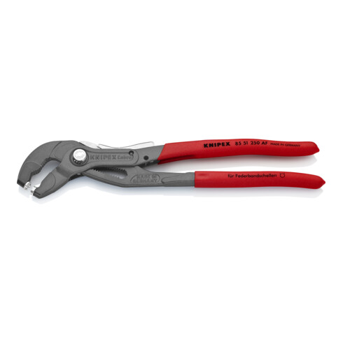 KNIPEX 85 51 250 AF Federbandschellenzange mit Feststeller 250 mm