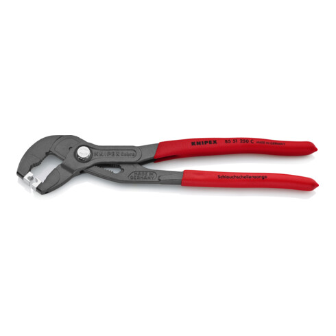 KNIPEX 85 51 250 C Schlauchschellenzange für Click-Schellen grau atramentiert 250 mm