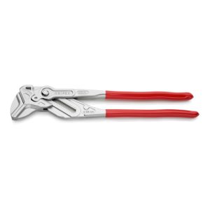 KNIPEX 86 03 400 Zangenschlüssel XL Zange und Schraubenschlüssel in einem Werkzeug verchromt 400 mm