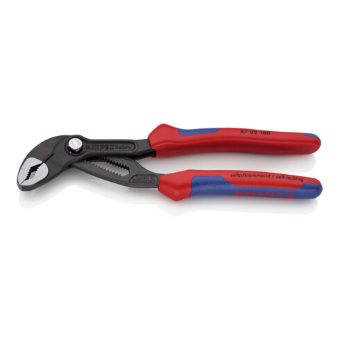 KNIPEX 87 02 180 Cobra® Hightech-Wasserpumpenzange grau atramentiert 180 mm