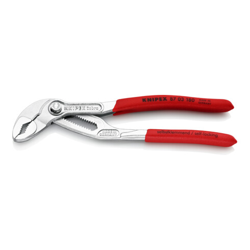 KNIPEX 87 03 180 Cobra® Hightech-Wasserpumpenzange verchromt 180 mm