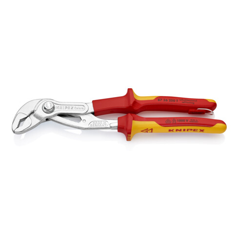 KNIPEX 87 26 250 T BK Cobra® VDE Hightech-Wasserpumpenzange, isoliert verchromt 250 mm