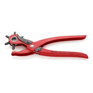 KNIPEX 90 70 220 Revolverlochzange rot pulverbeschichtet 220 mm KNIPEX 90 70 220 Revolverlochzange rot pulverbeschichtet 220 mm
