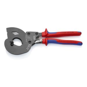 KNIPEX 95 32 340 SR ACSR Freileitungsschneider (Ratschenprinzip) für Freileitungsseile mit Stahlkern brüniert 340 mm