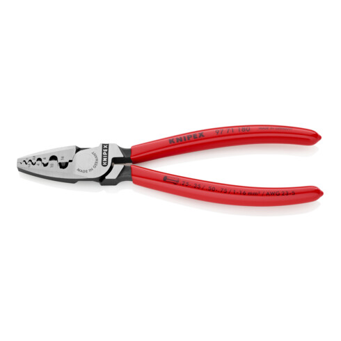 KNIPEX 97 71 180 Crimpzange für Aderendhülsen 180 mm