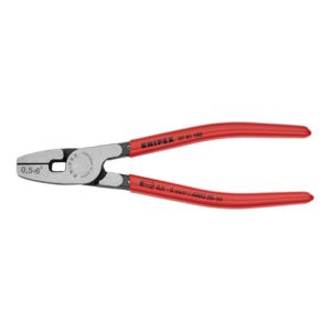 KNIPEX 97 81 180 Crimpzange für Aderendhülsen mit Fronteinführung 180 mm