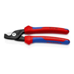 KNIPEX Kabelschere StepCut mit Mehrkomponenten-Hüllen, brüniert, 160 mm KNIPEX Kabelschere StepCut mit Mehrkomponenten-Hüllen, brüniert, 160 mm