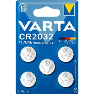Knopfzelle VARTA Professional Electronics CR2032, Spannung 3 V, Kapazität 230 mAh, Lithium, 5 Stück Knopfzelle VARTA Professional Electronics CR2032, Spannung 3 V, Kapazität 230 mAh, Lithium, 5 Stück
