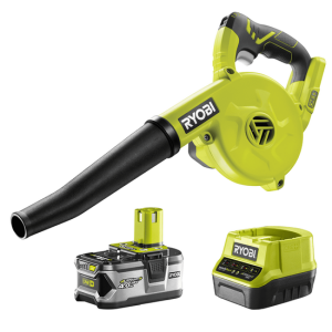 Kompaktes Akku-Gebläse RYOBI R18TB-0-18V – 4Ah – Luftgeschwindigkeit 200 Km/h Kompaktes Akku-Gebläse RYOBI R18TB-0-18V – 4Ah – Luftgeschwindigkeit 200 Km/h