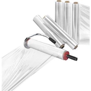 Komplett-Angebot Handwickelgerät + 6 Rollen Stretchfolie, transparent Komplett-Angebot Handwickelgerät + 6 Rollen Stretchfolie, transparent