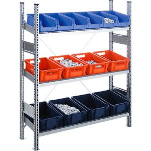 Komplettregal SBR 3000, Grundfeld, 3 schräge Fachebene, 1536 x 400 x 995 mm Komplettregal SBR 3000, Grundfeld, 3 schräge Fachebene, 1536 x 400 x 995 mm