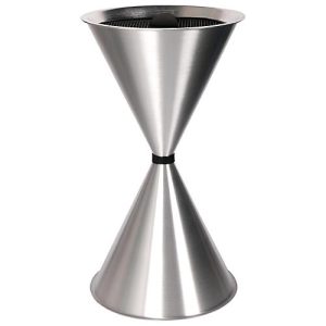Konischer Standaschenbecher Diabola ECO, Alu-Einlegeschale, H 710 mm, ø 400 mm, Aluminium