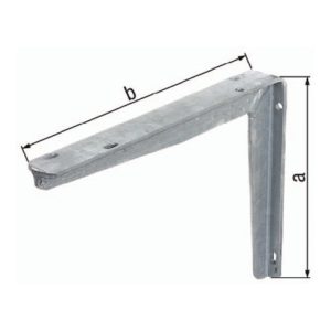 Konsole L.400mm H.300mm STA roh TZN Trgf.145kg GAH Konsole L.400mm H.300mm STA roh TZN Trgf.145kg GAH