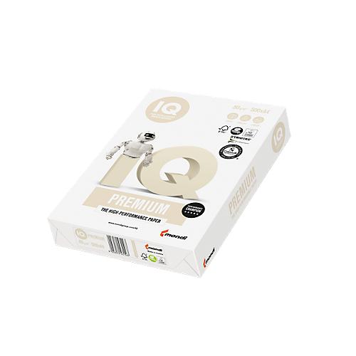 Kopierpapier Mondi IQ Premium, DIN A4, 80 g/m², hochweiß, 1 Karton = 5 x 500 Blatt