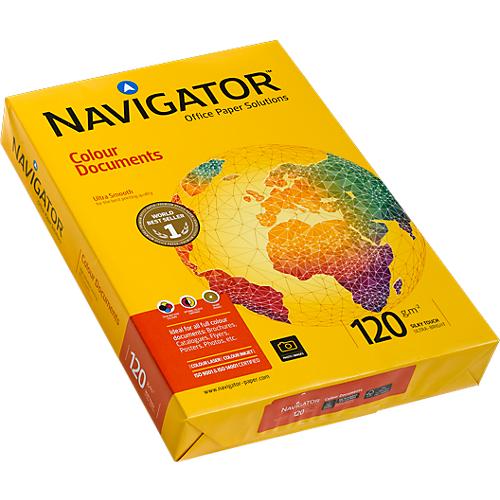 Kopierpapier Navigator Colour Documents, DIN A3, 120 g/m², hochweiß, 1 Paket = 500 Blatt
