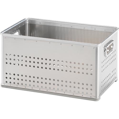 Korb, Metall, stapelbar, gelocht, 50 l