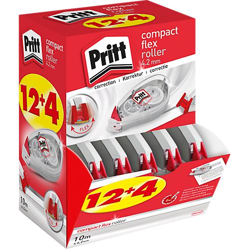 Korrekturroller Pritt Compact Flex, m. Push-&-Pull-Funktion, L 10 m x B 4,2 mm, 16er-Multipack