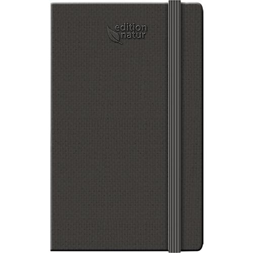 Korsch Buchkalender Times Big 12 2025, Kalendarium in D/GB, Natureinband, B 130 x H 210 mm, schwarz