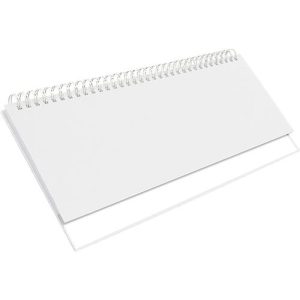 Korsch Tischquerkalender 2025, Wochenübersicht, Kalendarium in D/GB/F, B 298 x H 105 mm, weiß