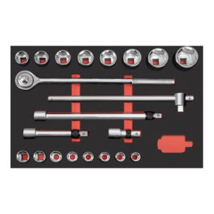 Kraftwerk 3/4″ Steckschlüssel-Einlage PRO LINE EVA 60×40 cm 21-tlg. Kraftwerk 3/4″ Steckschlüssel-Einlage PRO LINE EVA 60×40 cm 21-tlg.