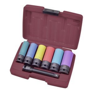 Kraftwerk Alufelgen-Schlagstecknuss-Satz 1/2″ 7-teilig Kraftwerk Alufelgen-Schlagstecknuss-Satz 1/2″ 7-teilig