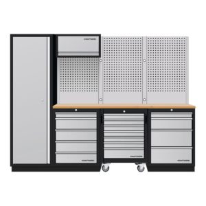 Kraftwerk Mobilio 4er Kombi, Hochschrank, Lochwand, Buche Kraftwerk Mobilio 4er Kombi, Hochschrank, Lochwand, Buche