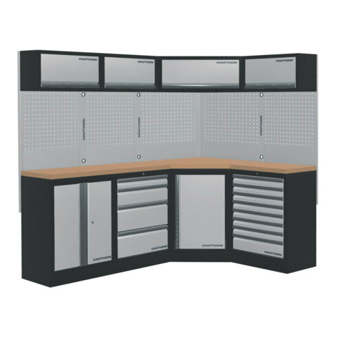 Kraftwerk Mobilio 4er Kombi, Unterschranke, Eckschrank, Oberschrank, 3964N