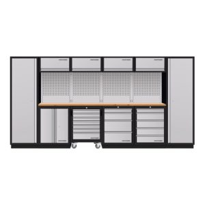 Kraftwerk Mobilio 6er Kombi, 2x Hochschrank, Werkstattwagen, Buche Kraftwerk Mobilio 6er Kombi, 2x Hochschrank, Werkstattwagen, Buche