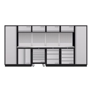 Kraftwerk Mobilio 6er Kombi, 2x Hochschrank, Werkstattwagen, Edelstahl Kraftwerk Mobilio 6er Kombi, 2x Hochschrank, Werkstattwagen, Edelstahl