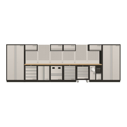 Kraftwerk Mobilio 8er Kombi, 2x Hochschrank, Werkstattwagen, Unterschrank, 3964Q