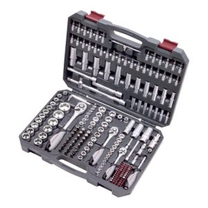 Kraftwerk Steckschlüssel-Satz, Basic, 1/4″+ 3/8″+1/2″, 200-tlg.