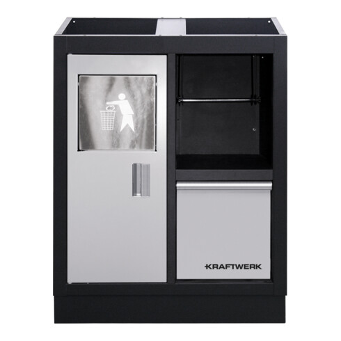 Kraftwerk Unterschrank m. Abfalleimer/Papierhalter