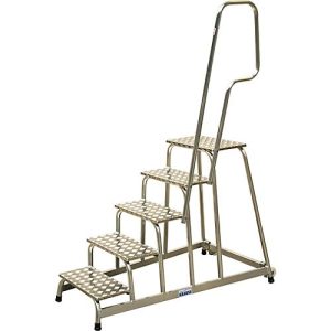 KRAUSE Montagetritt, mit Handlauf/Fahrrollen, 5 Stufen, Höhe 1 m, 16,5 kg KRAUSE Montagetritt, mit Handlauf/Fahrrollen, 5 Stufen, Höhe 1 m, 16,5 kg