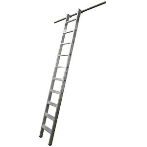 KRAUSE Regalleiter, Aluminium, mit 1 Paar Einhängehaken, 8 Stufen KRAUSE Regalleiter, Aluminium, mit 1 Paar Einhängehaken, 8 Stufen