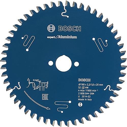 Kreissägeblatt AD 165mm Z.52 HLTCG Bohr.20mm Schnitt-B.2,6mm HM BOSCH