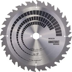 Kreissägeblatt AD 315mm Z.20 WZ Bohr.30mm Schnitt-B.3,2mm HM BOSCH Kreissägeblatt AD 315mm Z.20 WZ Bohr.30mm Schnitt-B.3,2mm HM BOSCH