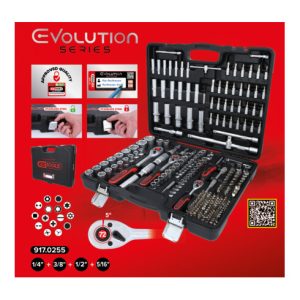 KS Tools 1/4″+3/8″+1/2″ Steckschlüssel-Satz, 255-tlg KS Tools 1/4″+3/8″+1/2″ Steckschlüssel-Satz, 255-tlg