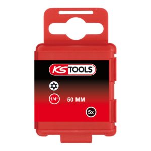 KS Tools 1/4″ CLASSIC Bit TX, Bohrung, 50mm, TB20, 5er Pack KS Tools 1/4″ CLASSIC Bit TX, Bohrung, 50mm, TB20, 5er Pack