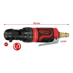 KS Tools 1/4″ SlimPOWER Mini-Druckluft-Umschaltratsche 30Nm KS Tools 1/4″ SlimPOWER Mini-Druckluft-Umschaltratsche 30Nm