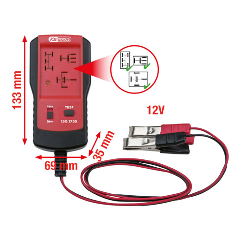 KS Tools 12V Relais-Tester