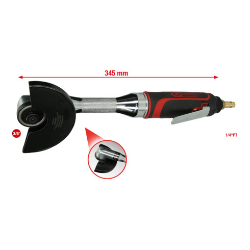 KS Tools 3/8" Druckluft-Stab-Trennschleifer 15.000U/min