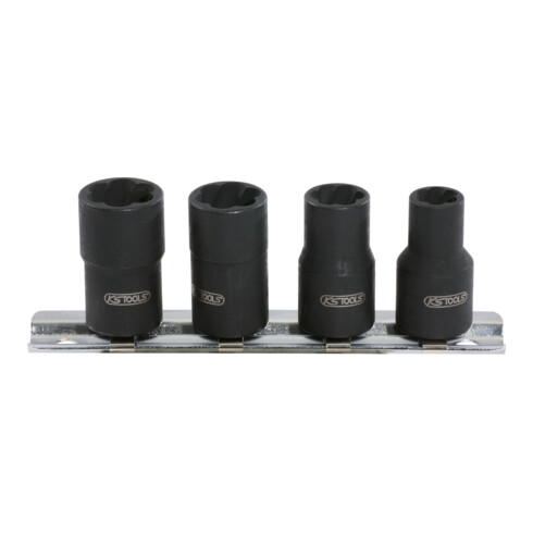 KS Tools 3/8" Spiral-Profil-Stecknuss-Satz, 4-teilig, 8-13mm