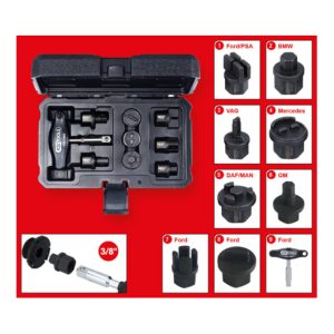 KS Tools 3/8 Zoll Öldienst-Spezialprofil-Satz für Kunststoff-Ölablassschrauben, 9-tlg. KS Tools 3/8 Zoll Öldienst-Spezialprofil-Satz für Kunststoff-Ölablassschrauben, 9-tlg.