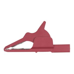 KS Tools 4,0 mm Eingangsbuchse auf Krokodilklemme schmal, rot KS Tools 4,0 mm Eingangsbuchse auf Krokodilklemme schmal, rot