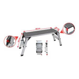 KS Tools Aluminium-Sicherheits-Laufbühne, L1000xB405xH480 mm